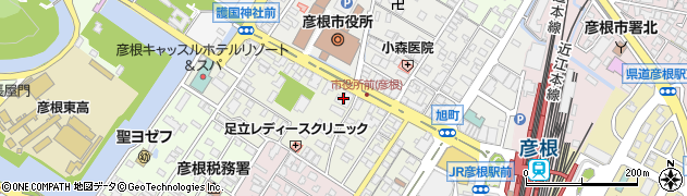 フォトスタジオチャオ彦根店周辺の地図