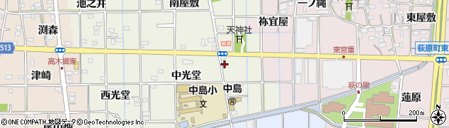 愛知県一宮市萩原町西宮重（東光堂）周辺の地図
