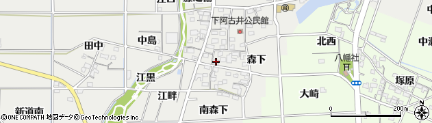 愛知県一宮市明地藤之棚116周辺の地図