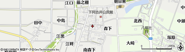 愛知県一宮市明地藤之棚113周辺の地図