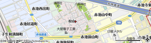 愛知県稲沢市赤池町周辺の地図