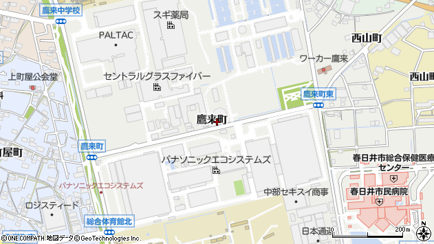 〒486-0804 愛知県春日井市鷹来町の地図