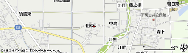 愛知県一宮市明地田中126周辺の地図