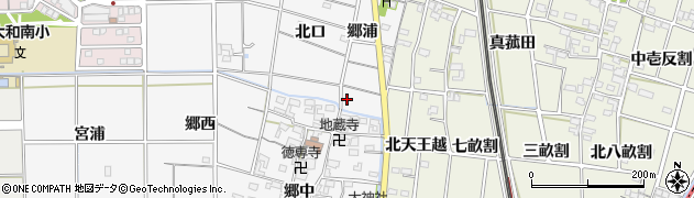 愛知県一宮市大和町於保郷中45周辺の地図