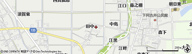 愛知県一宮市明地田中127周辺の地図