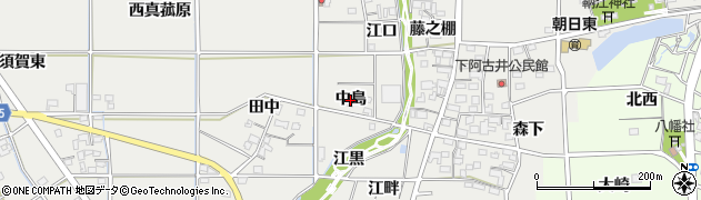 愛知県一宮市明地（中島）周辺の地図