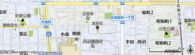 坂折社周辺の地図