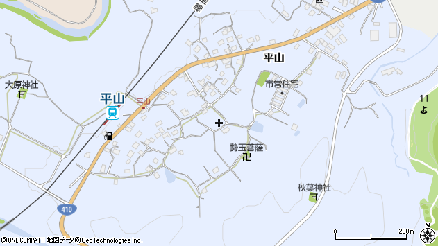〒292-0502 千葉県君津市平山の地図