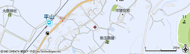 千葉県君津市平山周辺の地図