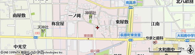 愛知県一宮市萩原町東宮重長原569周辺の地図
