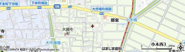 愛知県岩倉市大市場町周辺の地図