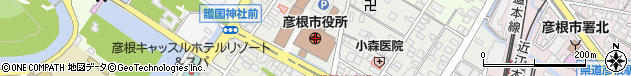 滋賀県彦根市周辺の地図