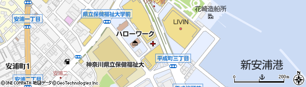 スウィングスタジアム横須賀周辺の地図