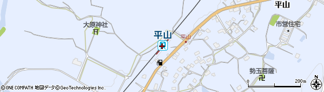 平山駅周辺の地図