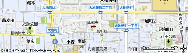 正起寺周辺の地図