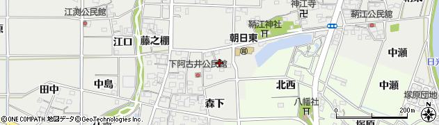 愛知県一宮市明地（鞆西）周辺の地図