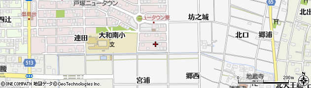 愛知県一宮市大和町戸塚連田58周辺の地図