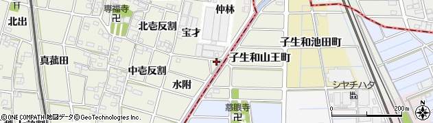 愛知県一宮市大和町氏永仲林周辺の地図