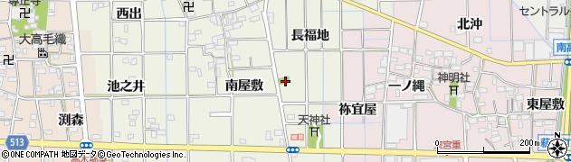 愛知県一宮市萩原町西宮重（六反田）周辺の地図