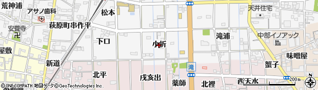 愛知県一宮市萩原町串作（小折）周辺の地図