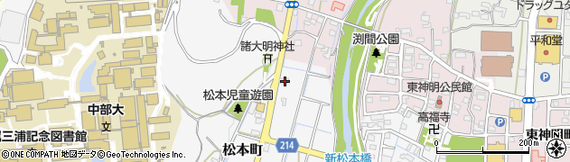 愛知県春日井市松本町457周辺の地図