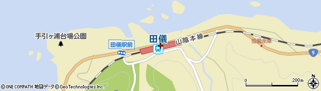 田儀駅周辺の地図