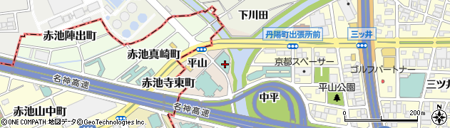愛知県一宮市丹陽町三ツ井西平周辺の地図