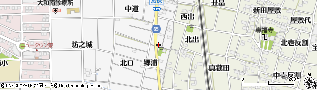愛知県一宮市大和町於保郷浦13周辺の地図