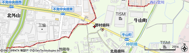 永井自動車周辺の地図