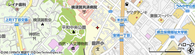 横須賀ホテル周辺の地図