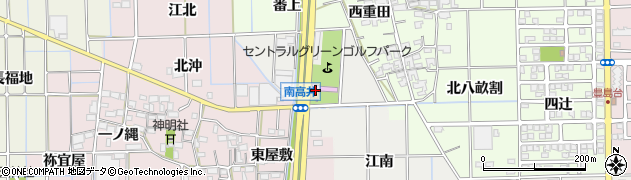 愛知県一宮市大和町南高井江北周辺の地図