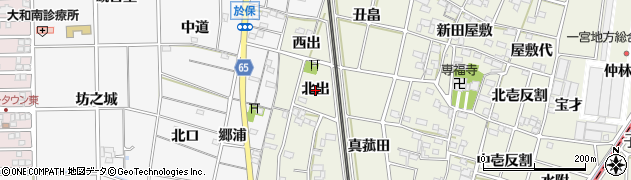 愛知県一宮市大和町氏永（北出）周辺の地図