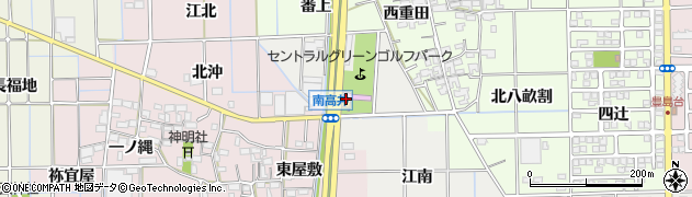 愛知県一宮市大和町南高井（江北）周辺の地図