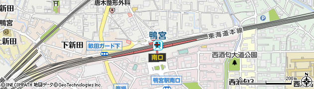 報徳自動車株式会社　鴨宮支店周辺の地図