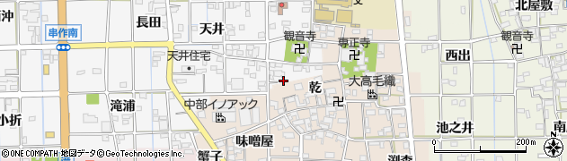 愛知県一宮市萩原町串作河室浦51周辺の地図