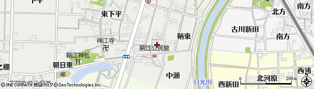 愛知県一宮市明地（鞆浦）周辺の地図
