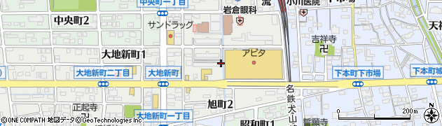 愛知県岩倉市旭町周辺の地図