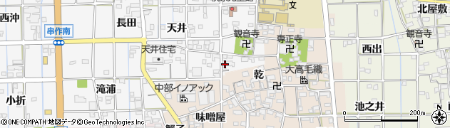 愛知県一宮市萩原町串作河室浦50周辺の地図
