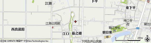 愛知県一宮市明地藤之棚19周辺の地図