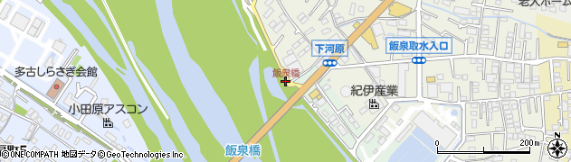 飯泉橋周辺の地図