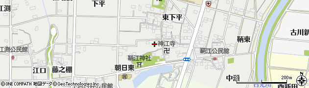 愛知県一宮市明地（鞆）周辺の地図