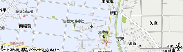愛知県一宮市上祖父江（南竜池）周辺の地図