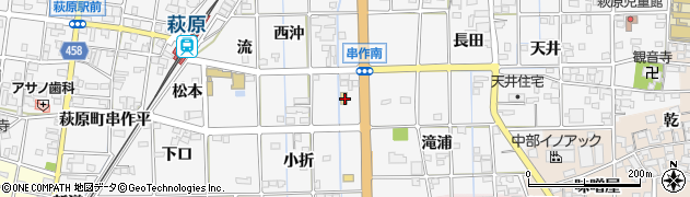 愛知県一宮市萩原町串作東沖31周辺の地図