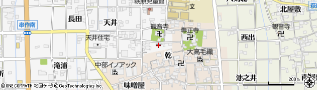 愛知県一宮市萩原町串作河室浦240周辺の地図