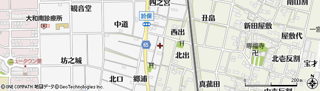 愛知県一宮市大和町於保郷浦4周辺の地図