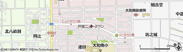 愛知県一宮市大和町戸塚宮崎東周辺の地図
