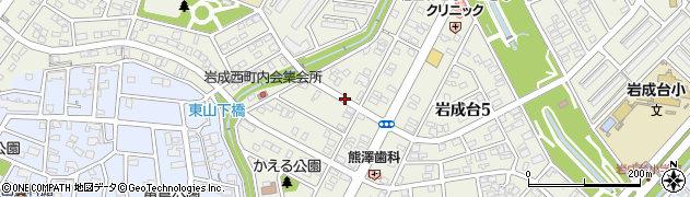 愛知県春日井市岩成台4丁目周辺の地図