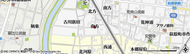 愛知県一宮市萩原町串作南方周辺の地図