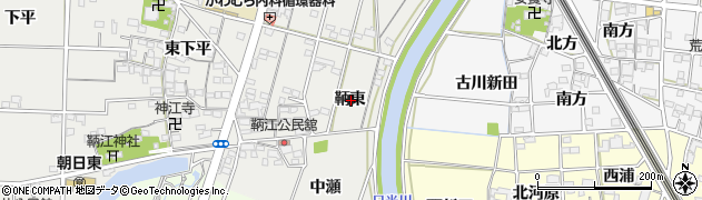 愛知県一宮市明地鞆東周辺の地図