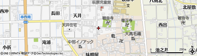 愛知県一宮市萩原町串作河室浦255周辺の地図